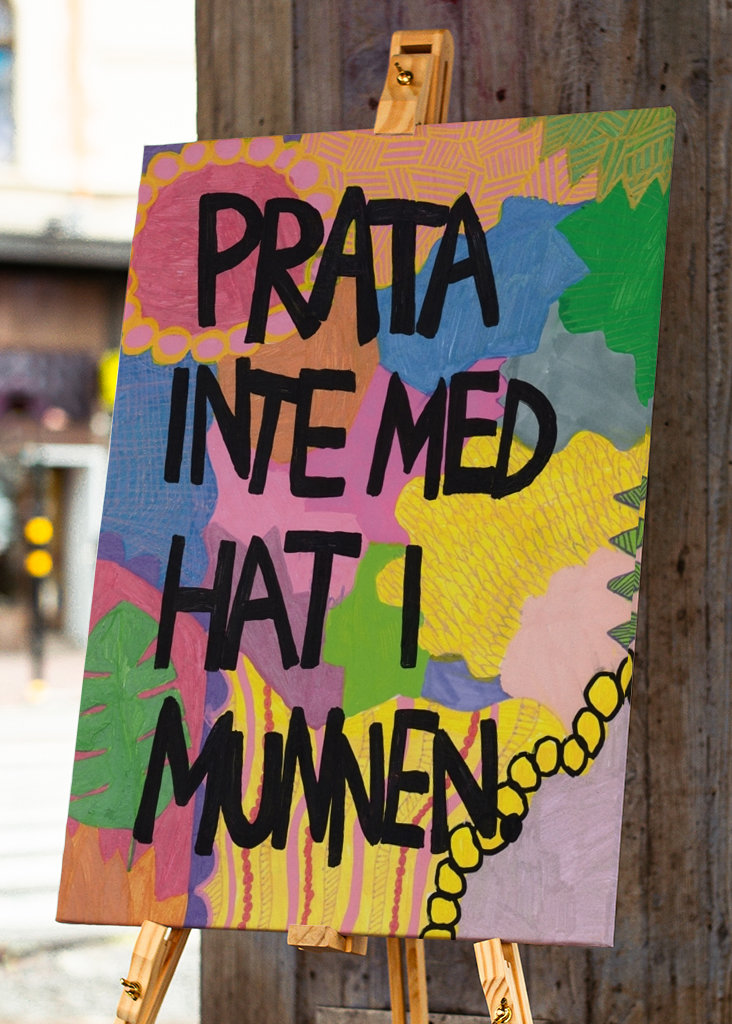 Prata inte med hat i munnen