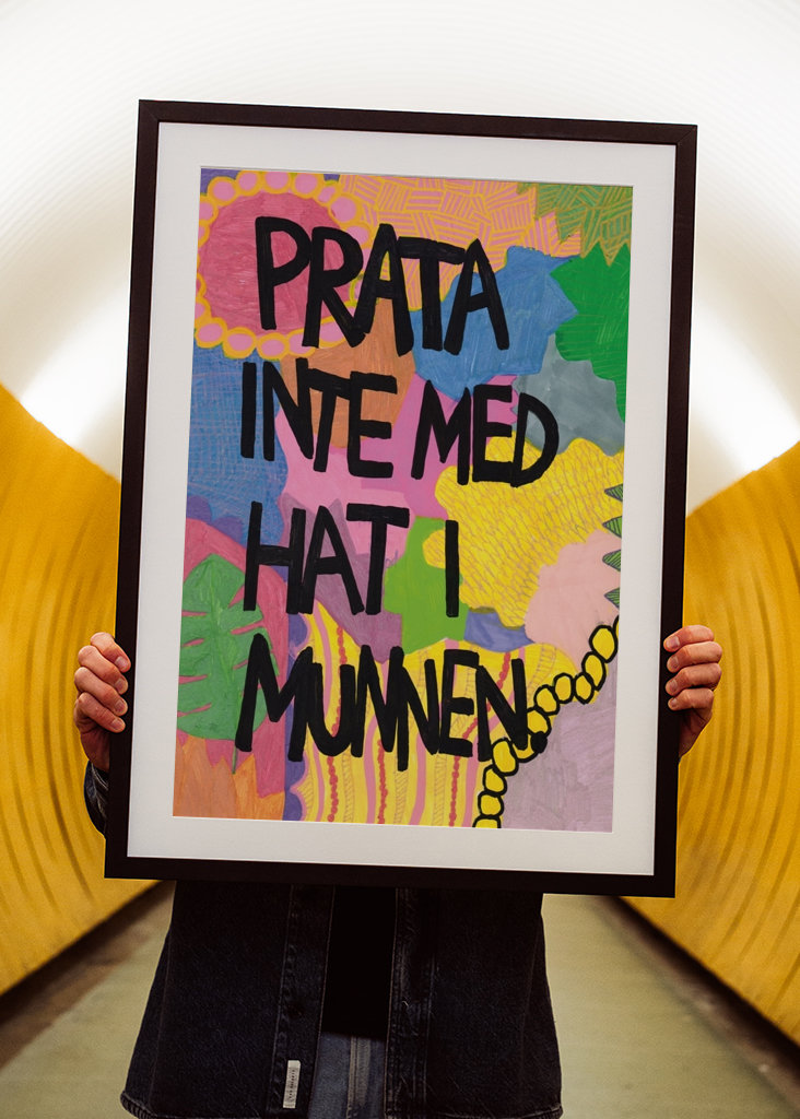 Prata inte med hat i munnen