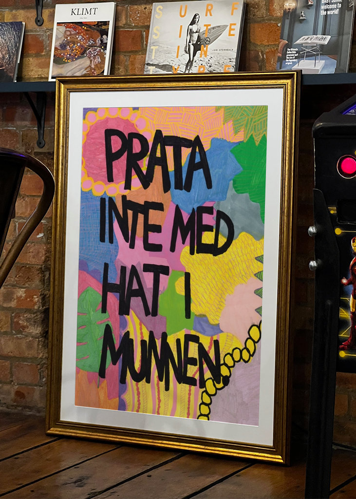 Prata inte med hat i munnen