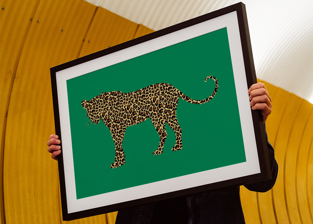 Neon Safari Leopard Green