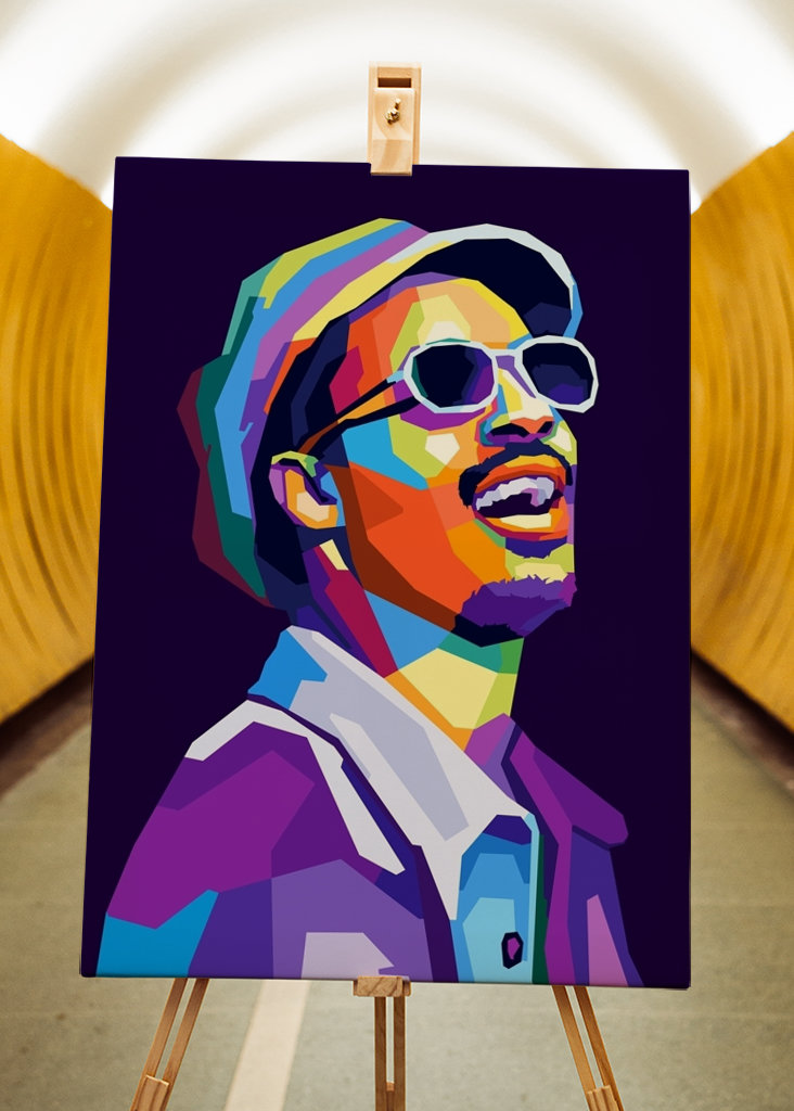 Stevie Wonder Wpap Pop Art