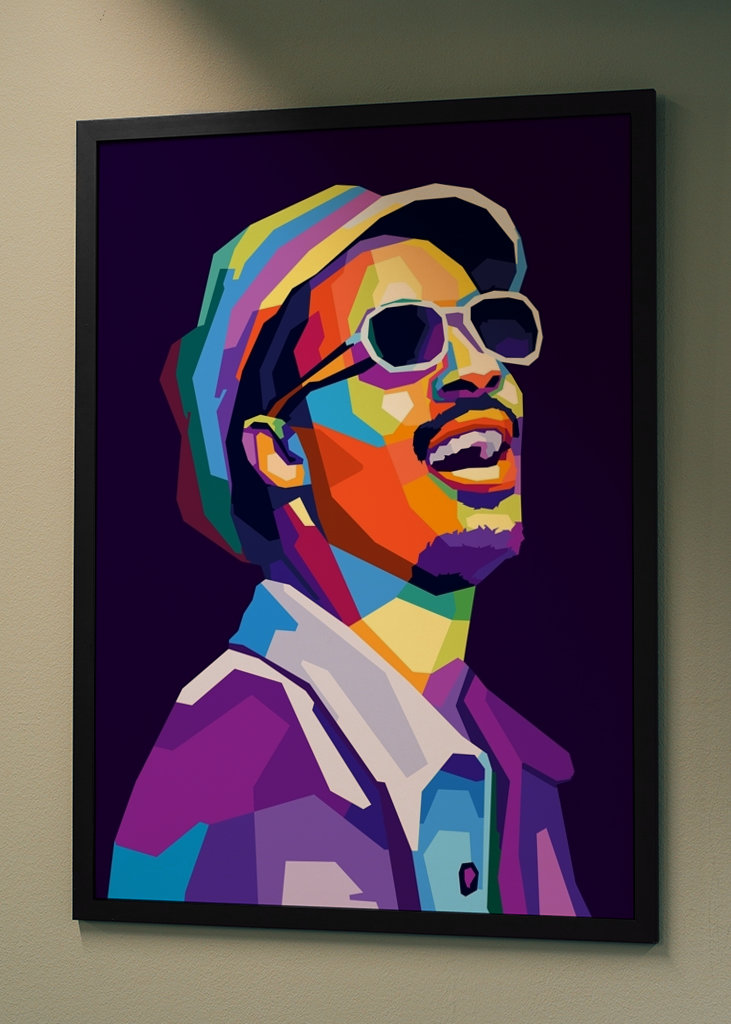Stevie Wonder Wpap Pop Art