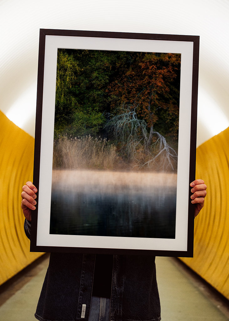 October morning by the lake