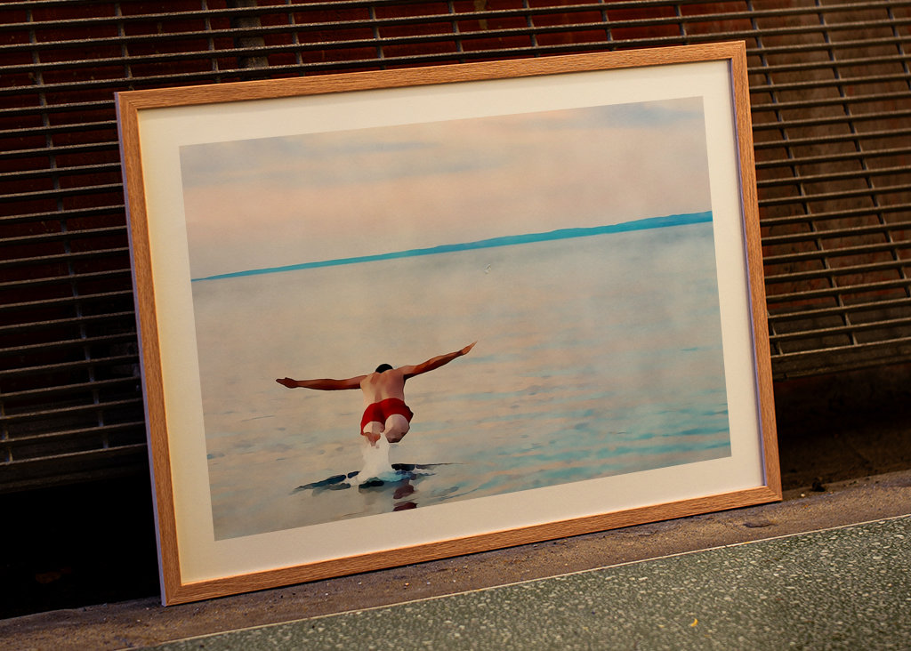 Über Wasser schweben