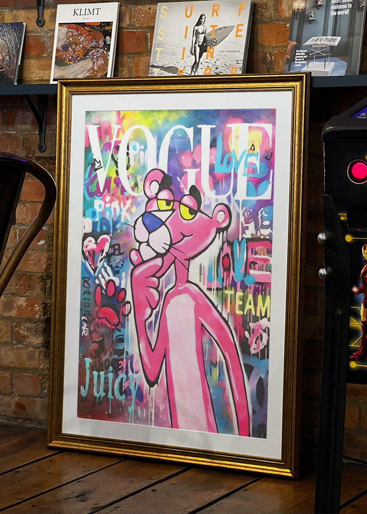 Banksy Pink Panther Graffiti