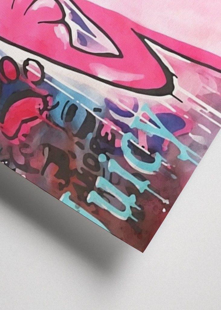 Banksy Pink Panther Graffiti