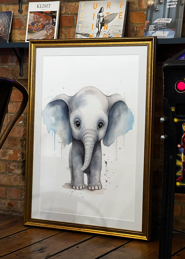 Baby Elefant Aquarell