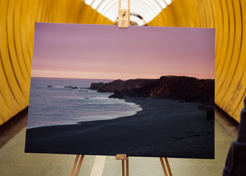 Svart strand på Island