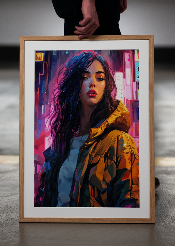 Cyberpunk Frau