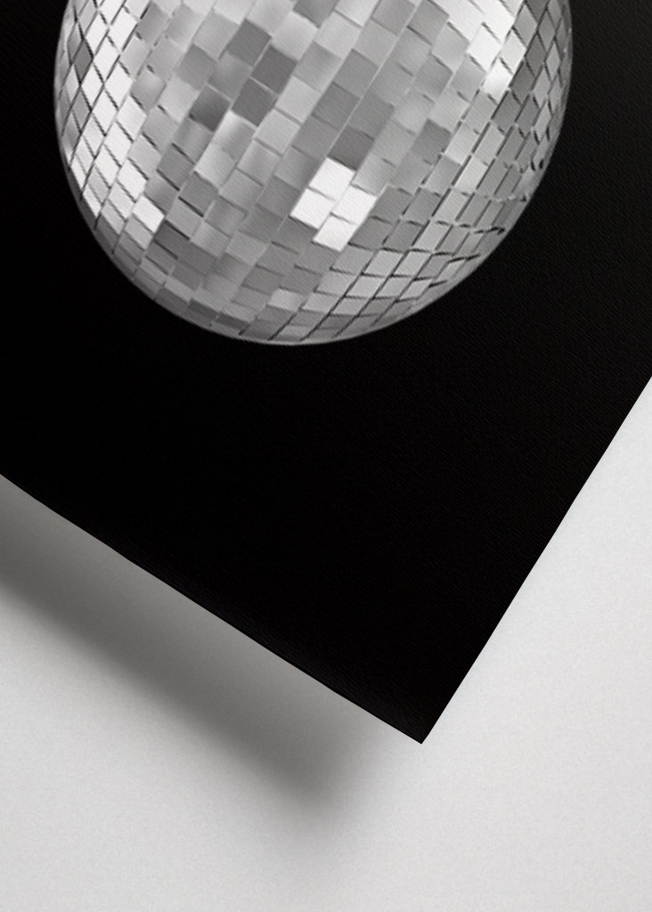 Kirsche Discokugel Schwarz