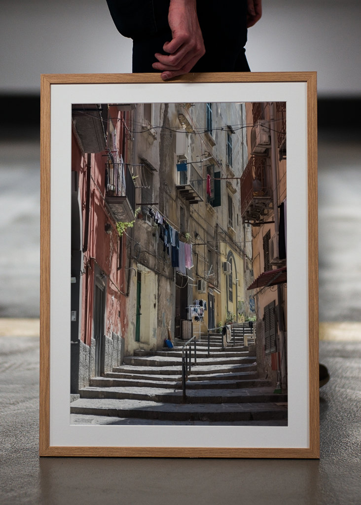 Street scene of Napoli Italy