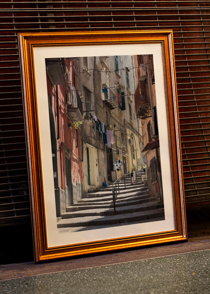 Street scene of Napoli Italy