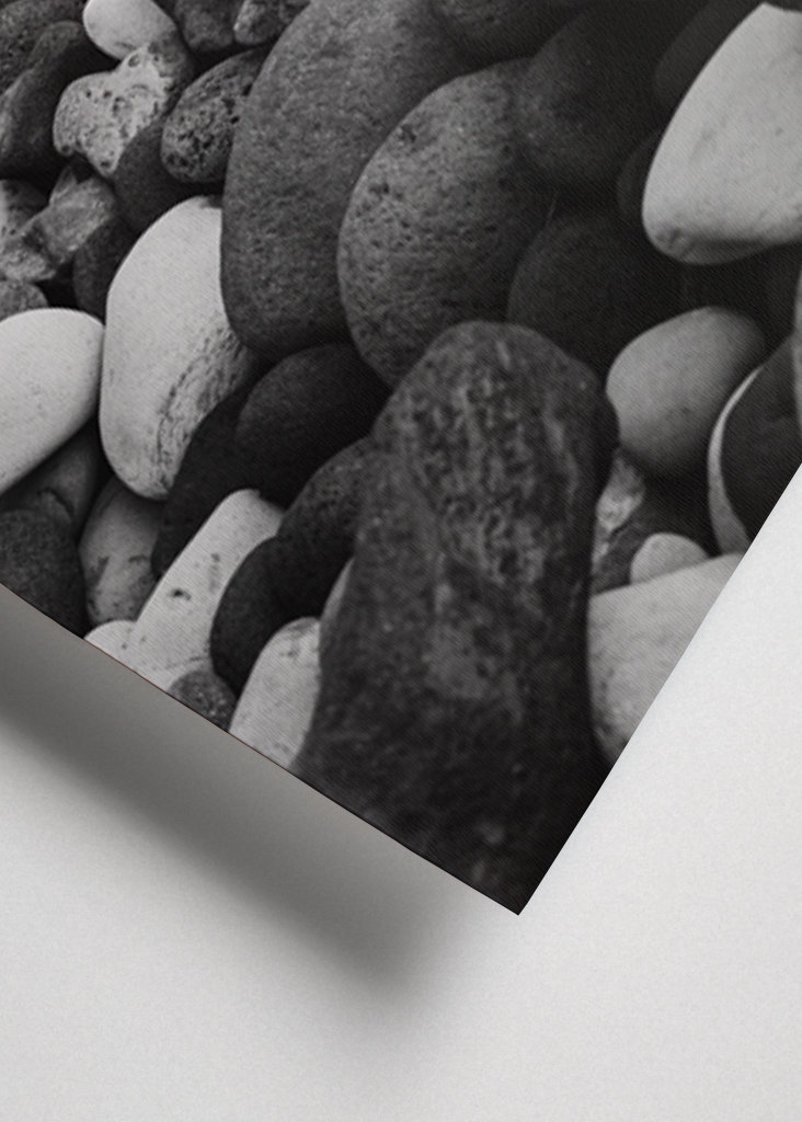 Small rocks on a beach Iceland