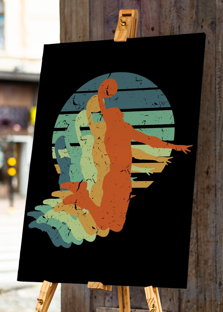 Joueur de basket-ball Vintage