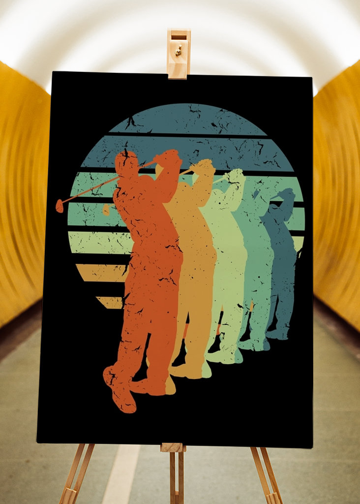 Golfer Vintage Golf Player