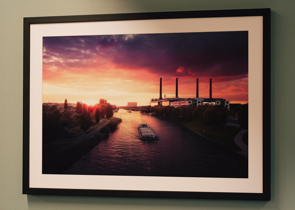 Sonnenuntergang in Wolfsburg