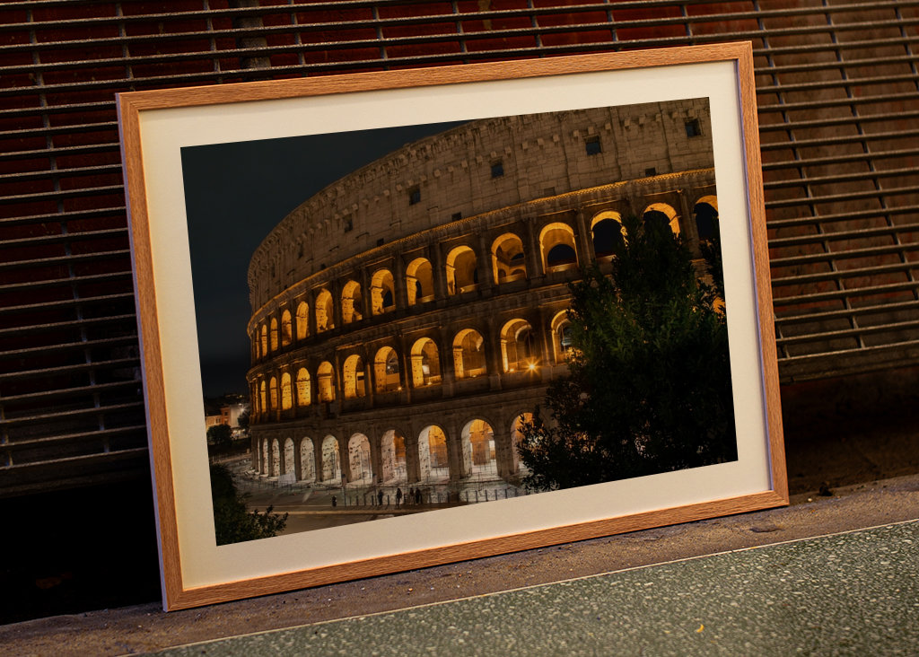 El Coliseo de Roma por la noche