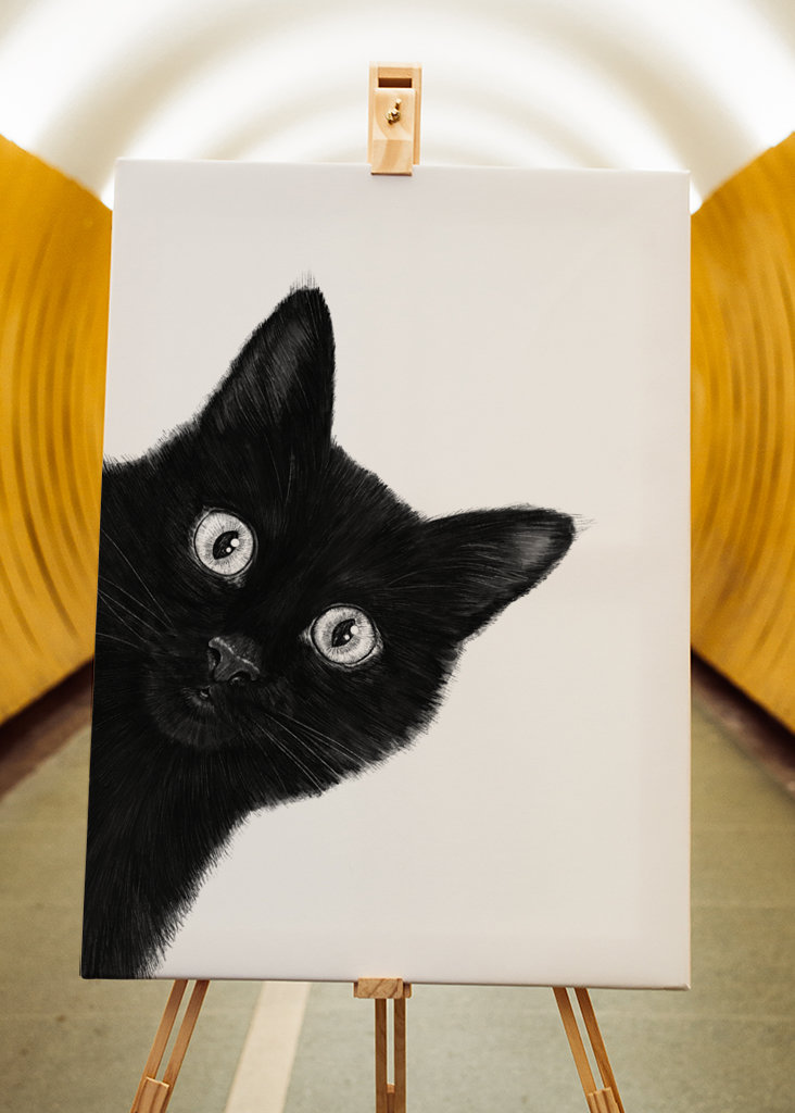 Black cat posters & prints by Valeriya Korenkova - Printler