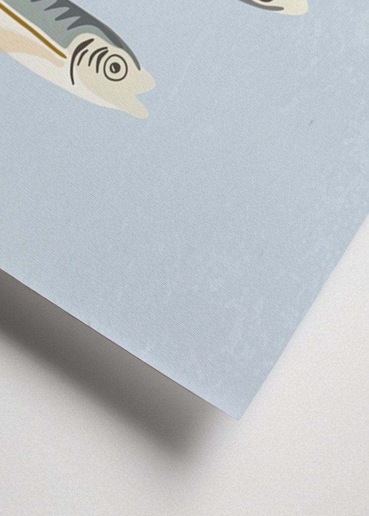 Sardinen an der Wäscheleine