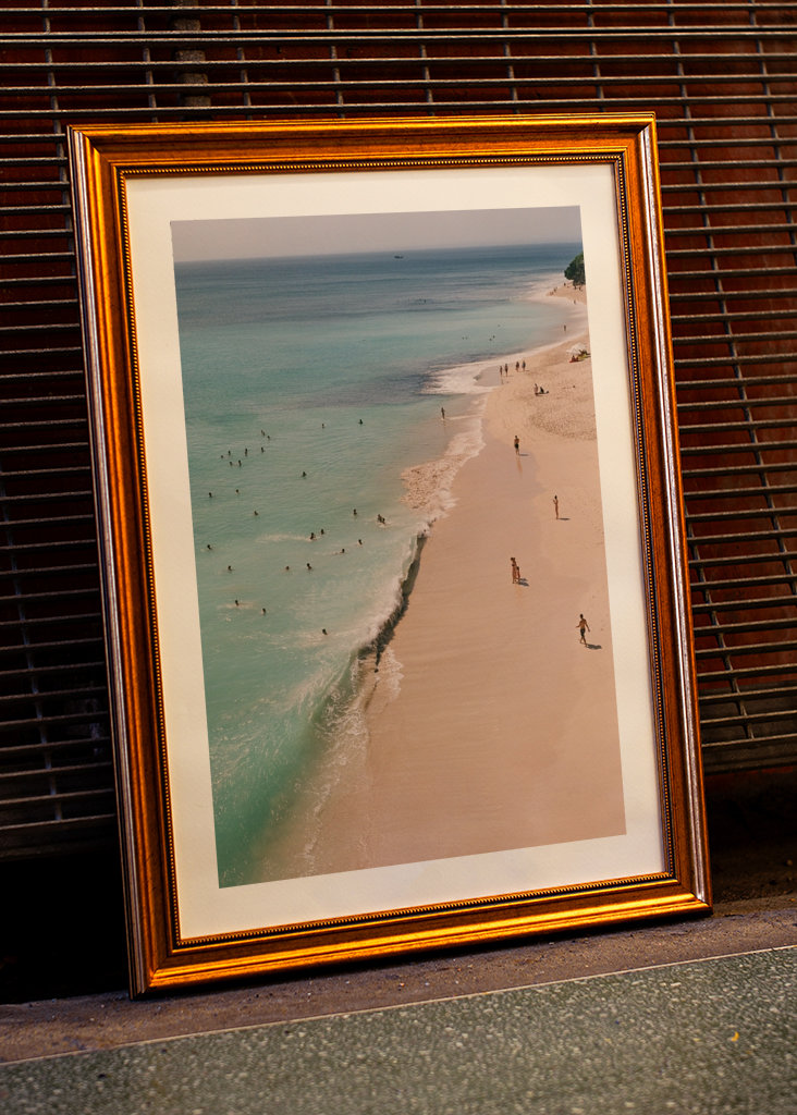 Película analógica de la playa de Bali