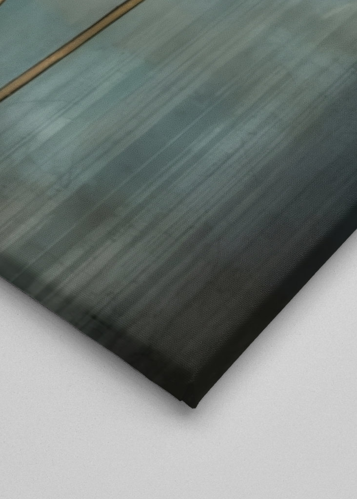 Beige Blue Green Delicate Art