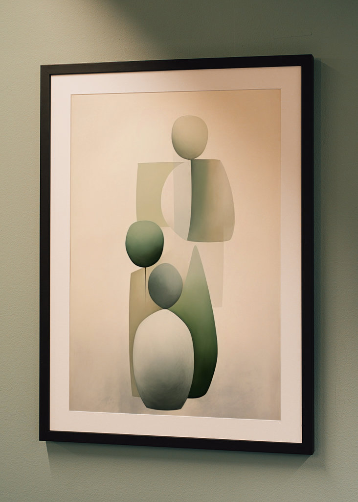 Modern Beige Green Textured 