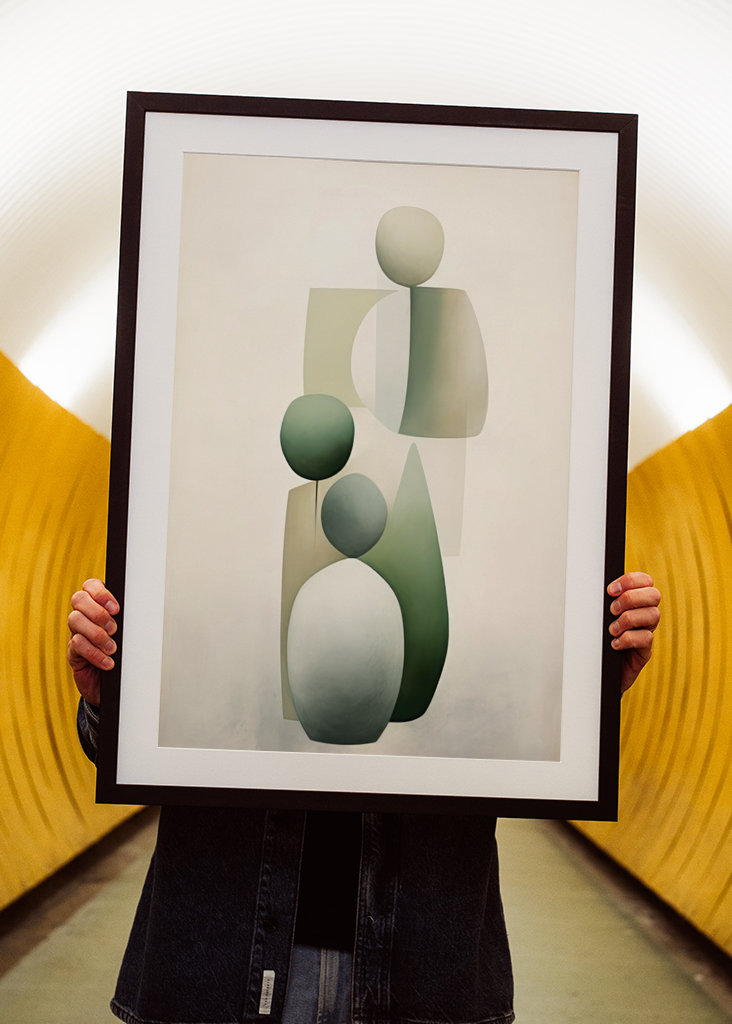 Modern Beige Green Textured 