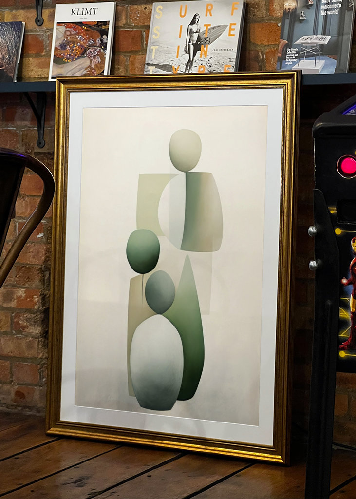 Modern Beige Green Textured 