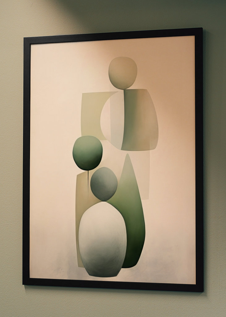 Modern Beige Green Textured 