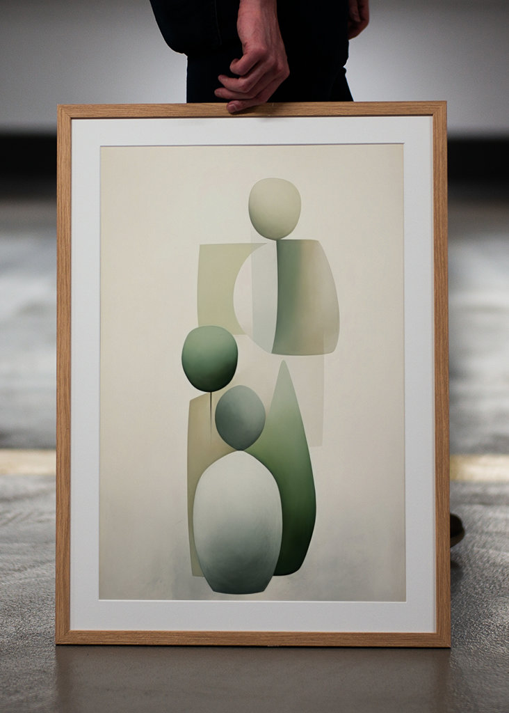 Modern Beige Green Textured 