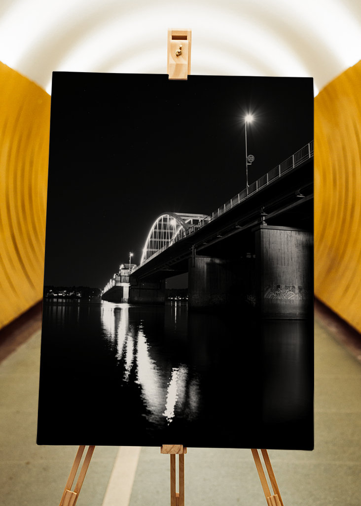 Bergnäsbron černobílé foto umění