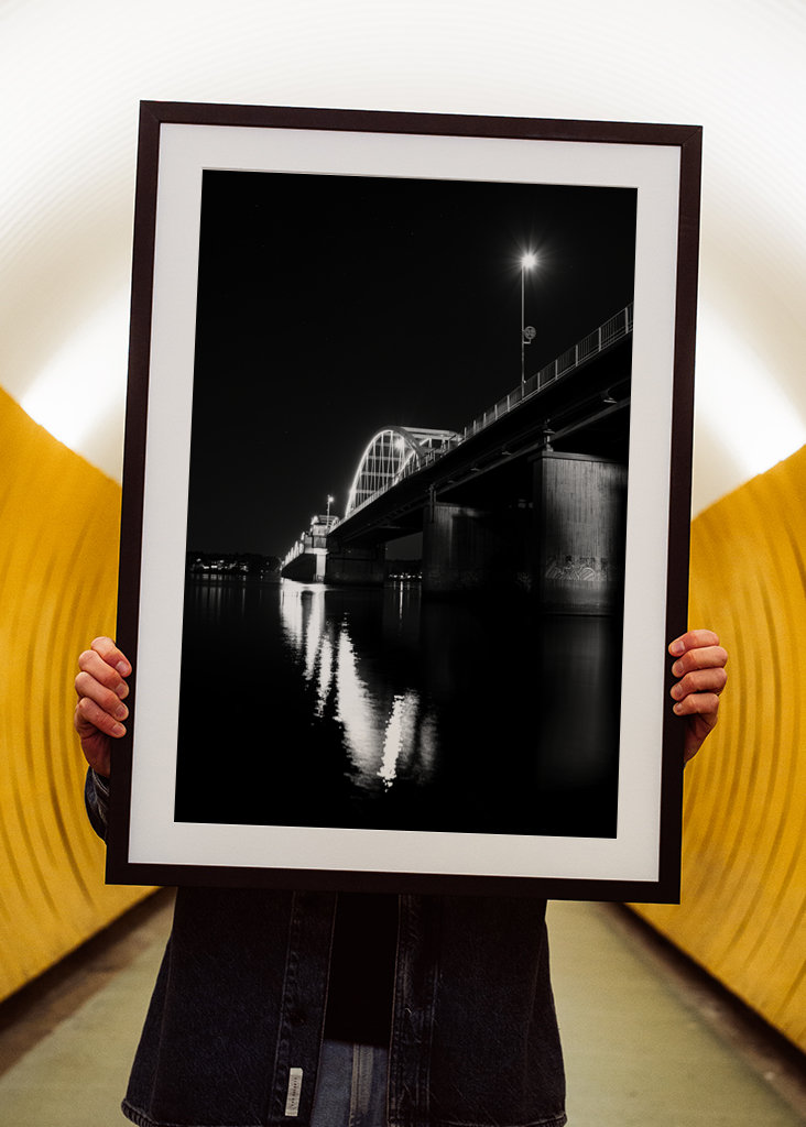 Bergnäsbron černobílé foto umění