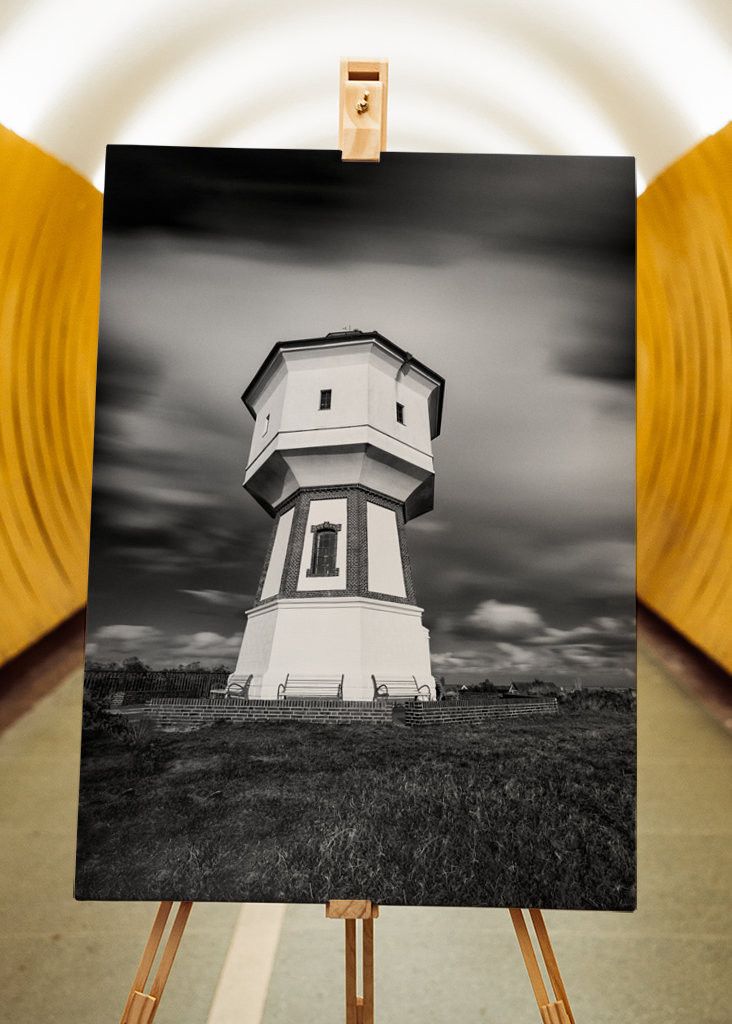 Water tower on the island