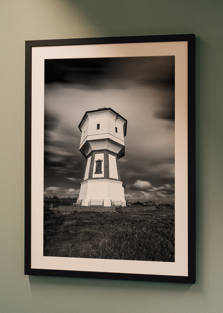 Water tower on the island