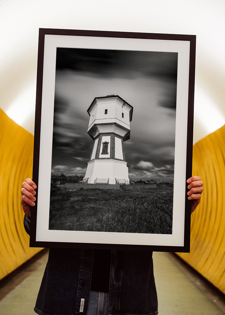 Water tower on the island