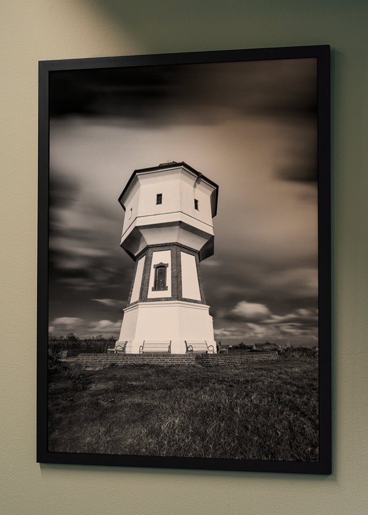 Water tower on the island