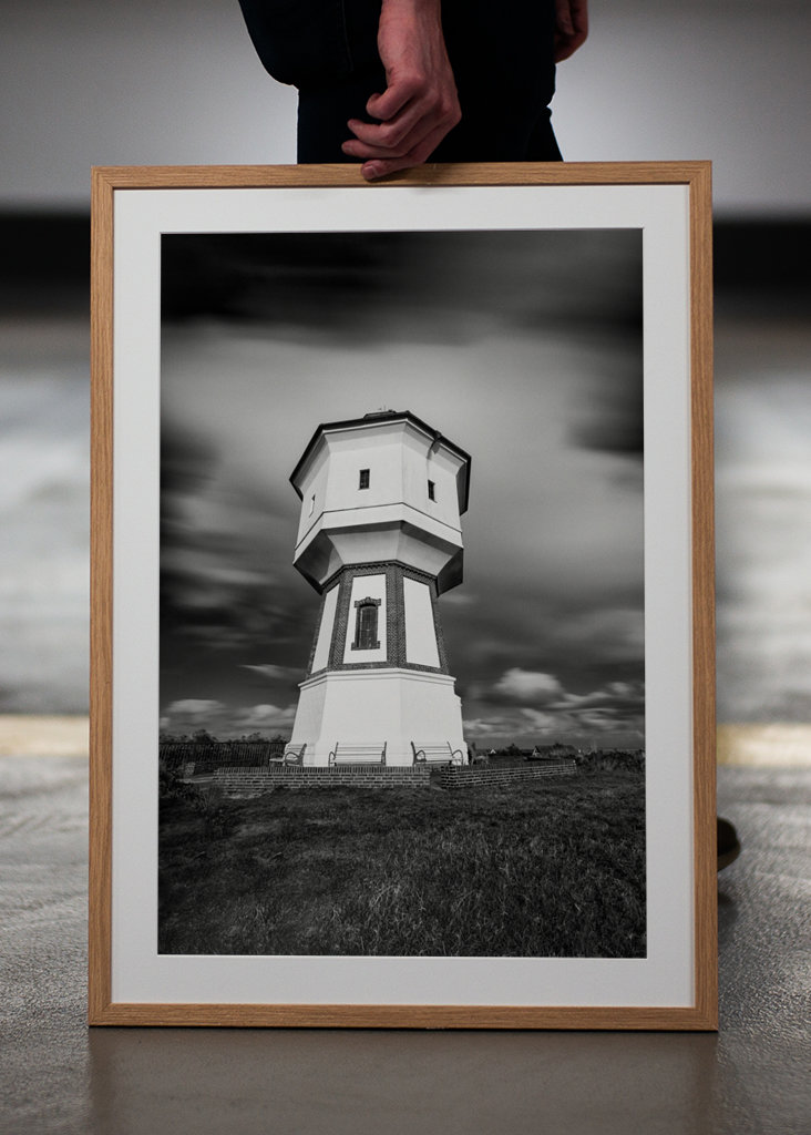 Water tower on the island