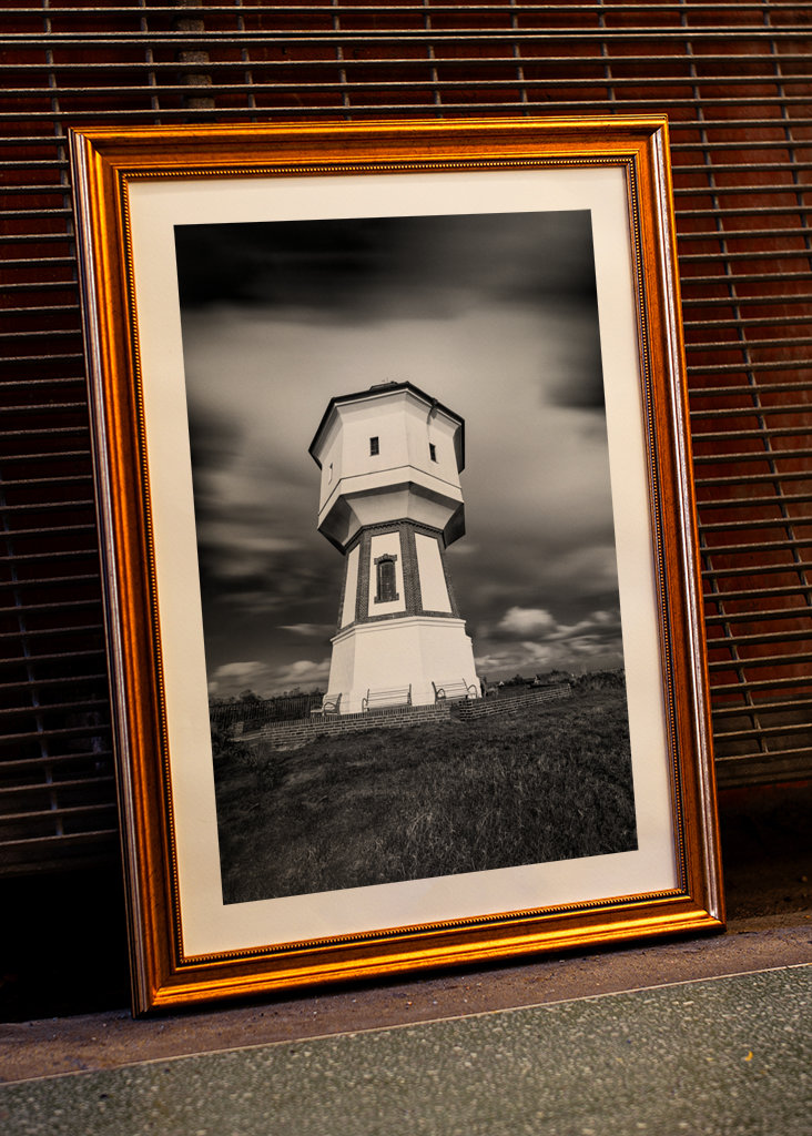 Water tower on the island
