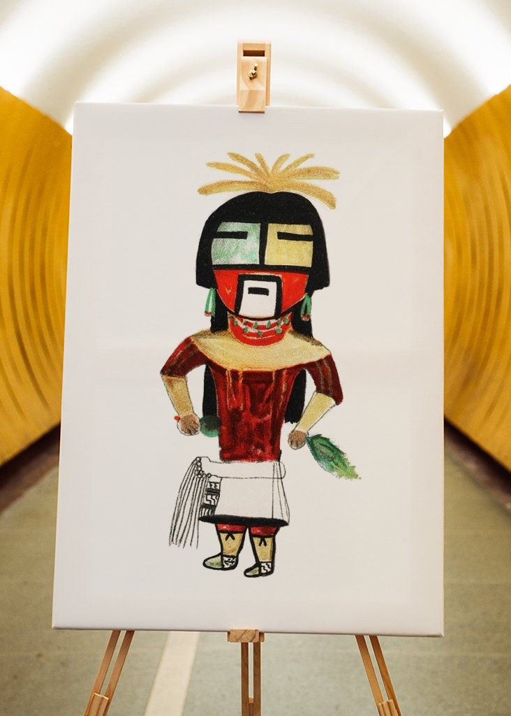 Hopi Kachina Drawing