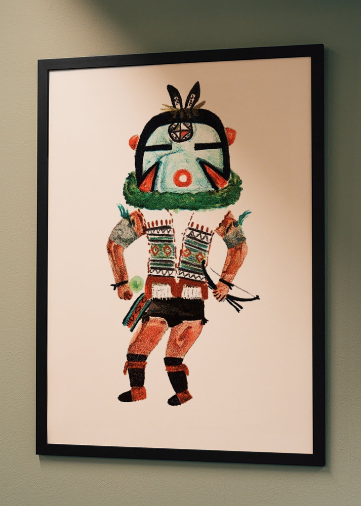 Hopi Kachina Drawing