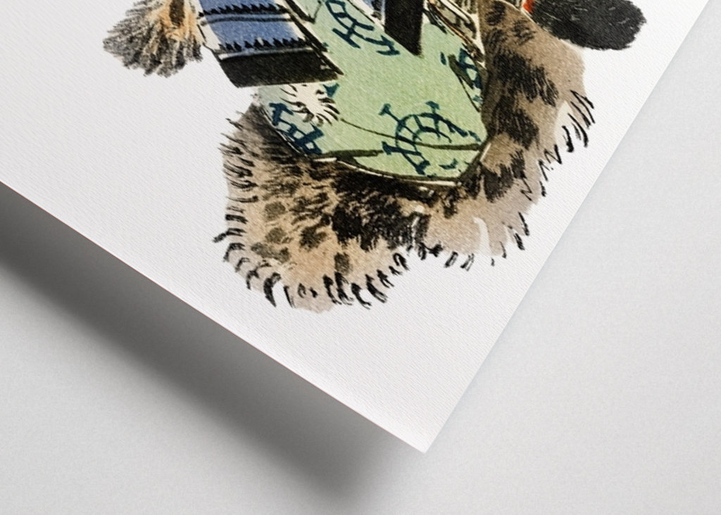 Kresba japonského samuraje