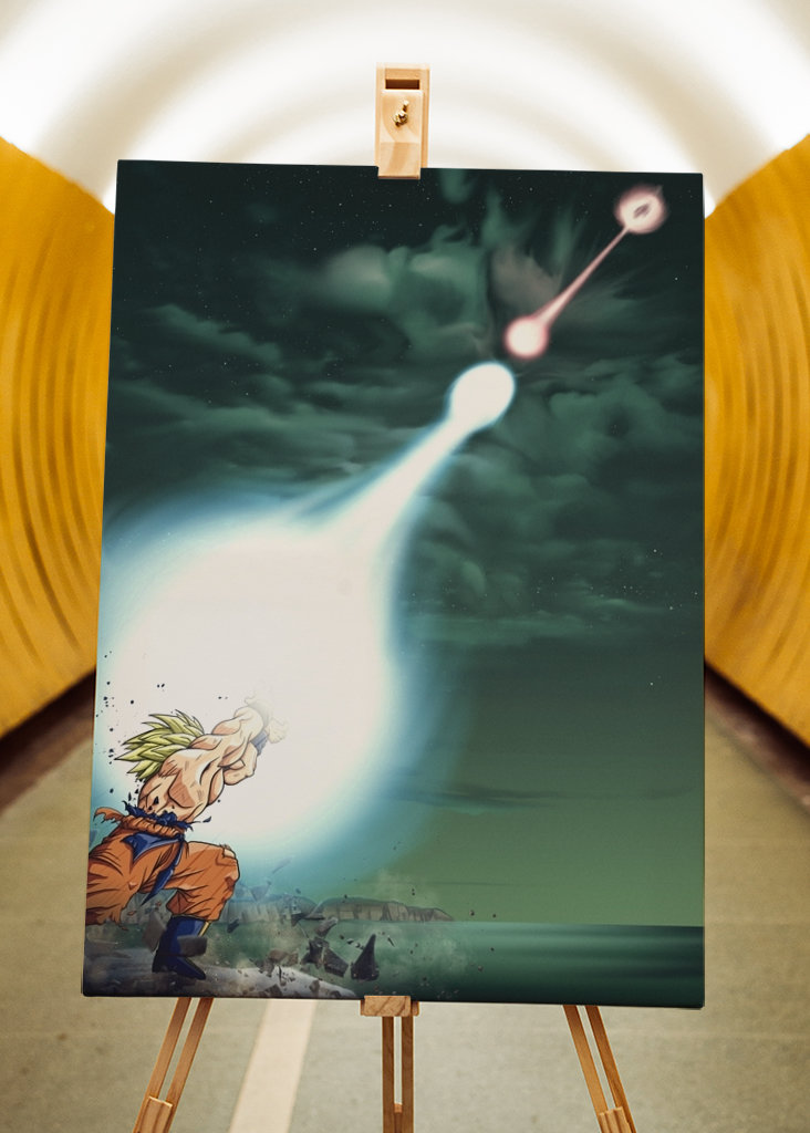 Goku vs Vegeta Kamehameha 