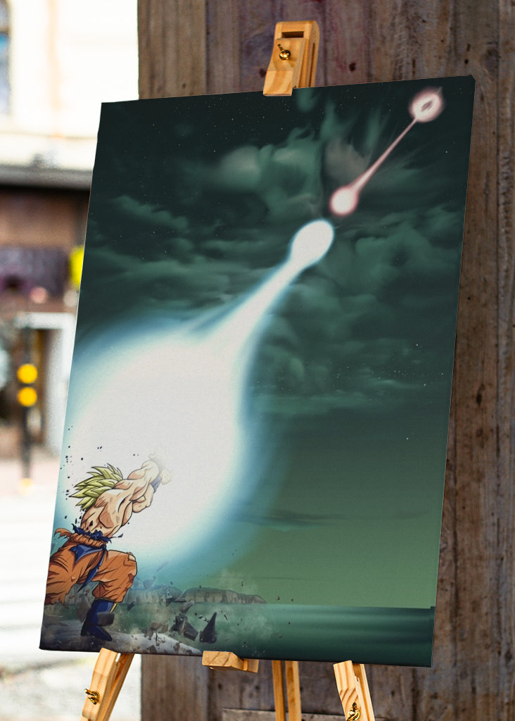 Goku vs Vegeta Kamehameha 