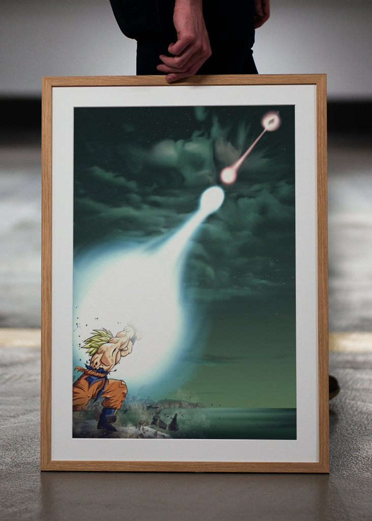 Goku vs Vegeta Kamehameha 