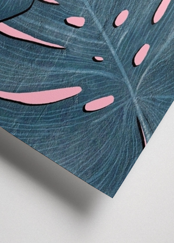 Hojas de Monstera Azul