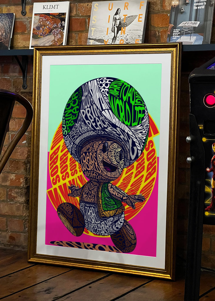 Padda Svamp Retro Stavfel