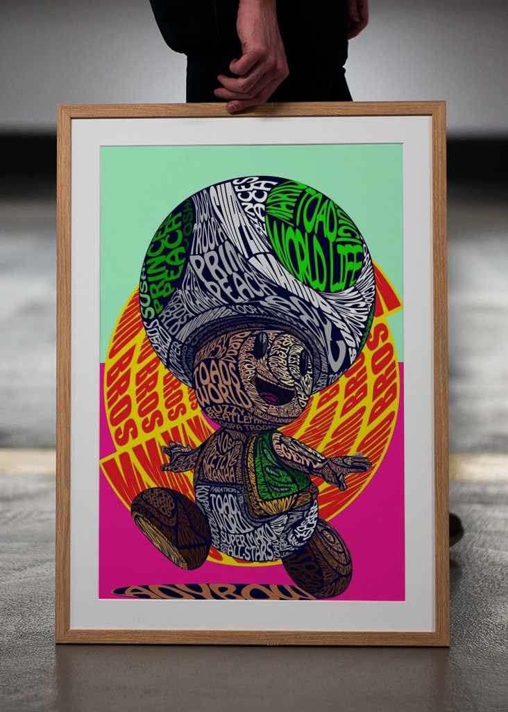 Padda Svamp Retro Stavfel