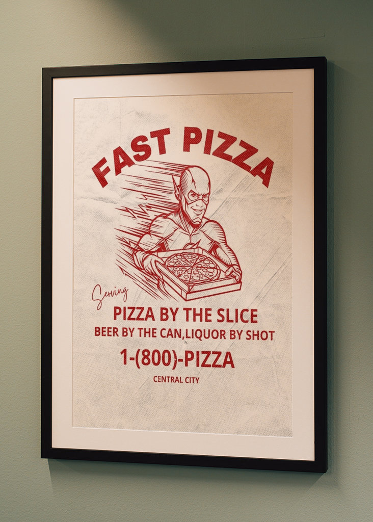 Pizza rapide, le flash