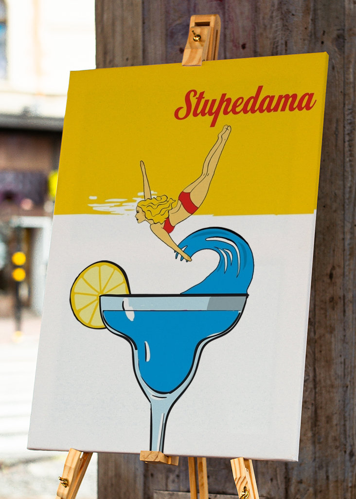 Stupedama stuper i drinken