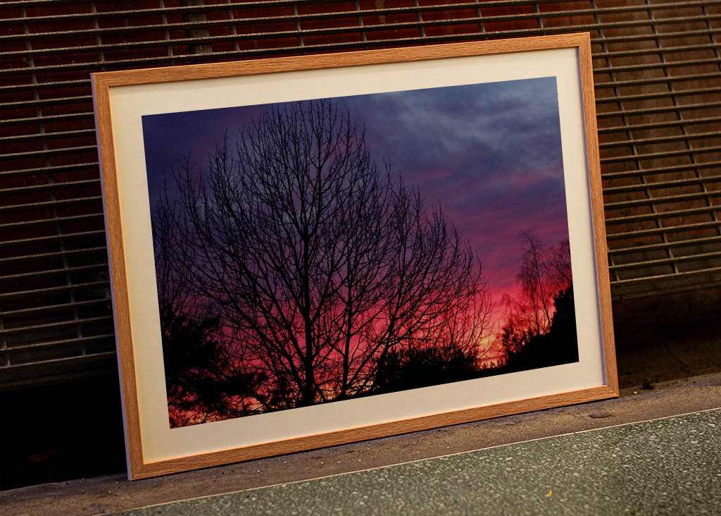 Farbenfroher Sonnenuntergang